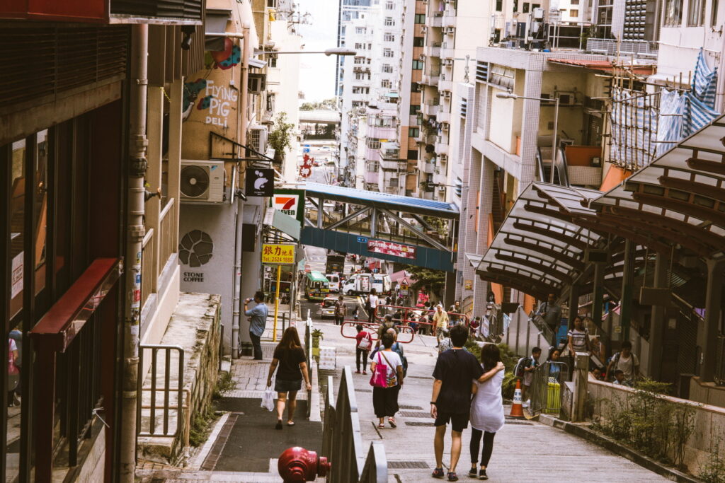 香港　西營盤の街
