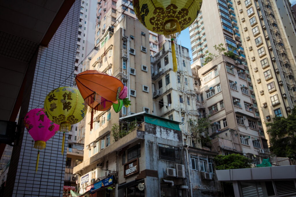 香港　西營盤の街