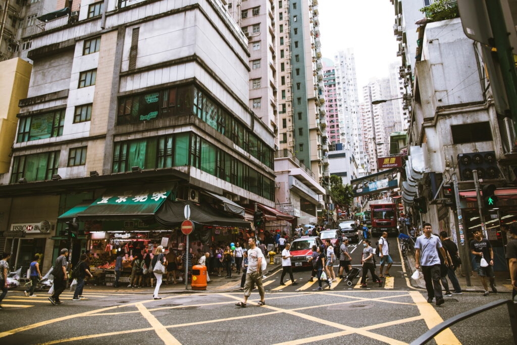 香港　西營盤の街