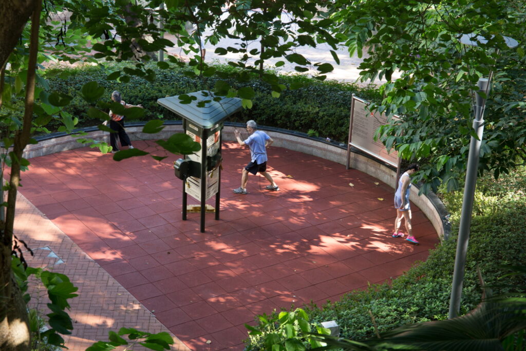 香港　西營盤の街
ジョージ5世記念公園